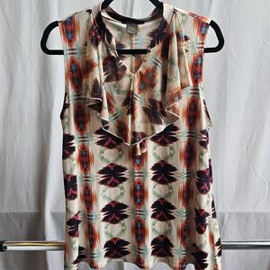 Susan Lawrence Multicolor Sleeveless Blouse